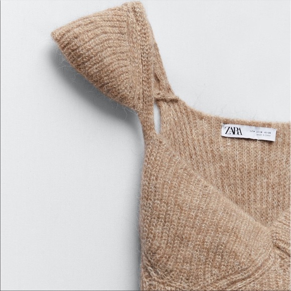 Zara Wool Blend Knit Top - Picture 3 of 9